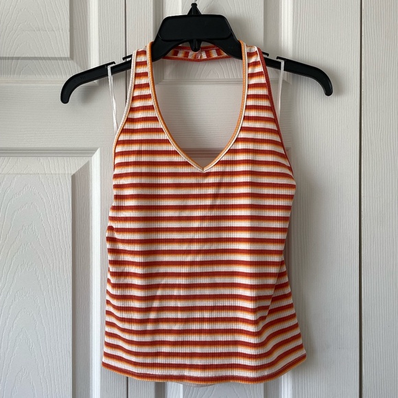 American Eagle Striped Halter Top - Picture 2 of 6